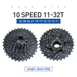 Casete de bicicleta VG Sports Black 8/9/10/11 Speed ​​Steel