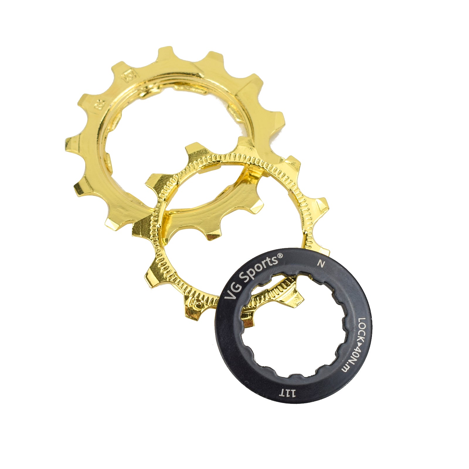 VG Sports Black&Gold 8/9/10/11/12 Speed Aluminum Bicycle Cassette
