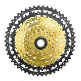 VG Sports Black&Gold 8/9/10/11/12 Cassette de bicicleta de aluminio de velocidad