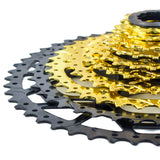 VG Sports Black&Gold 8/9/10/11/12 Speed Aluminum Bicycle Cassette