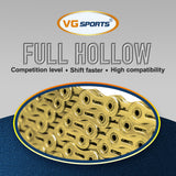 Chaîne de vélo VG Sports Full Hollow 9/10/11/12 vitesses