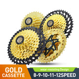 VG Sports Gold 8/9/10/11 Cassette de bicicleta de acero de velocidad