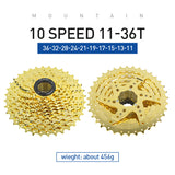 VG Sports Gold 8/9/10/11 Speed Steel Bicycle Cassette