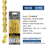 VG Sports Half Hollow 8/9/10/11/12 Speed Bicycle Chain