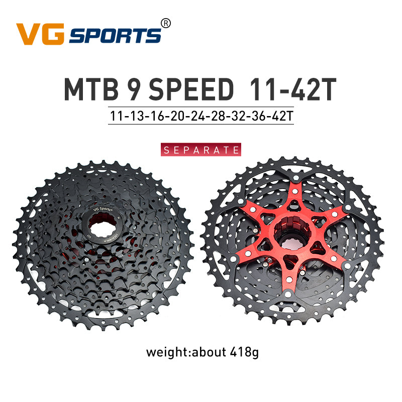 VG Sports MTB 8/9/10/11/12 Speed Aluminum Bicycle Cassette