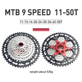 VG Sports MTB 9-fach Aluminiumhalterung Leichte Fahrradkassette