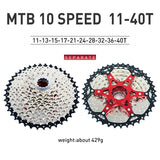 VG Sports MTB 10-fach Aluminiumhalterung Leichte Fahrradkassette