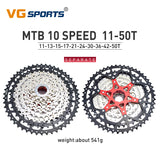 Cassette de vélo en aluminium VG Sports VTT 8/9/10/11/12 vitesses