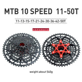 VG Sports MTB 10-Speed Aluminum Bracket Lightweight Bicycle Cassette