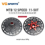 Cassette de bicicleta de aluminio VG Sports MTB 8/9/10/11/12 velocidades