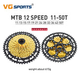 Cassette de bicicleta de aluminio VG Sports MTB 8/9/10/11/12 velocidades