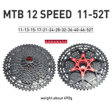 VG Sports MTB 12-fach Aluminiumhalterung Leichte Fahrradkassette
