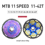 VG Sports MTB 11-Speed Aluminum Bracket Lightweight Bicycle Cassette
