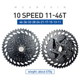 VG Sports Black 8/9/10/11 Speed Steel Bicycle Cassette