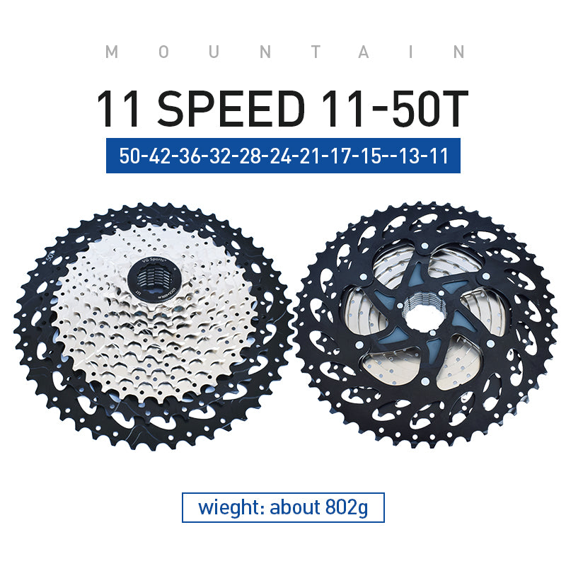 VG Sports MTB 11-Speed Steel Bicycle Cassette