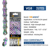 VG Sports Rainbow 8/9/10/11/12 Speed ​​Fahrradkette