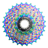 VG Sports Rainbow Road Bike Cassette de vélo en acier 8/9/10/11 vitesses