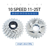 Cassette de vélo en acier VG Sports Silver 8/9/10/11/12 vitesses