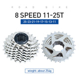 VG Sports Silver 8/9/10/11/12 Speed ​​Steel Fahrradkassette