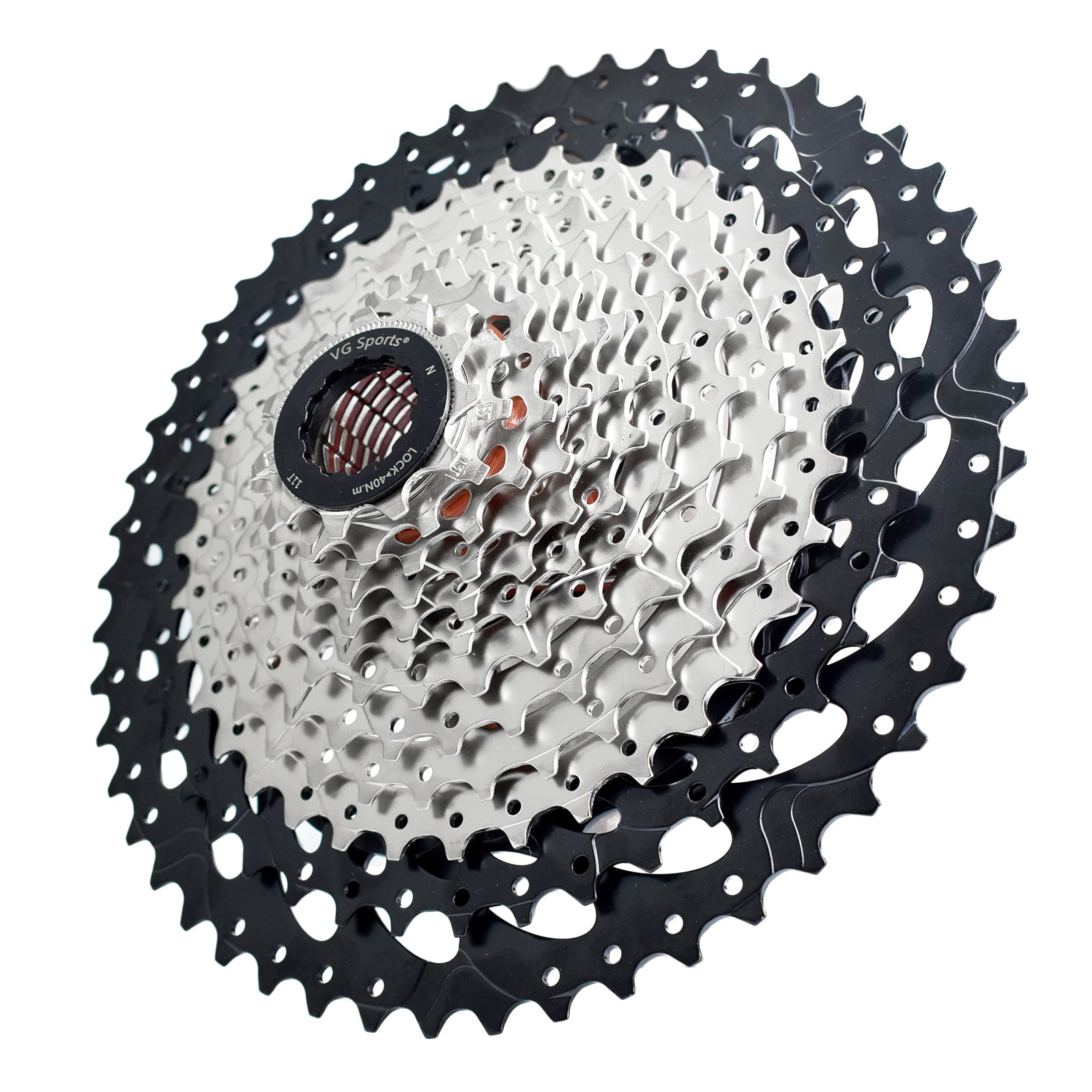 VG Sports Silver 8/9/10/11/12 Speed Steel Bicycle Cassette