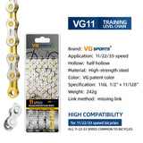 VG Sports VG-Patent-Color 8/9/10/11 Speed ​​Fahrradkette